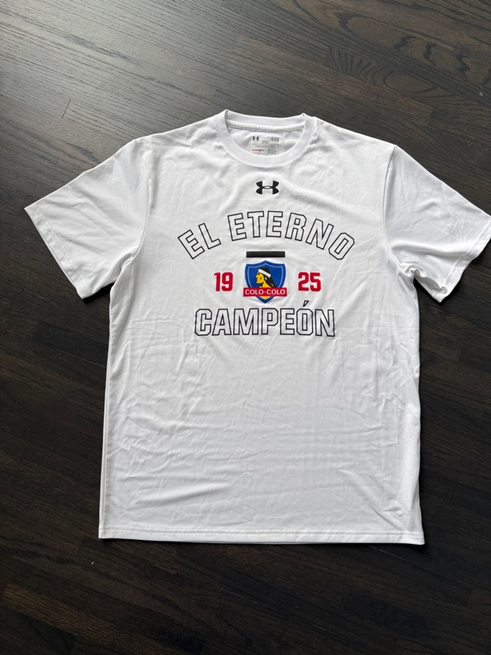 Under Armour White Colo-Colo 'El Eterno Campeón' Graphic Tee